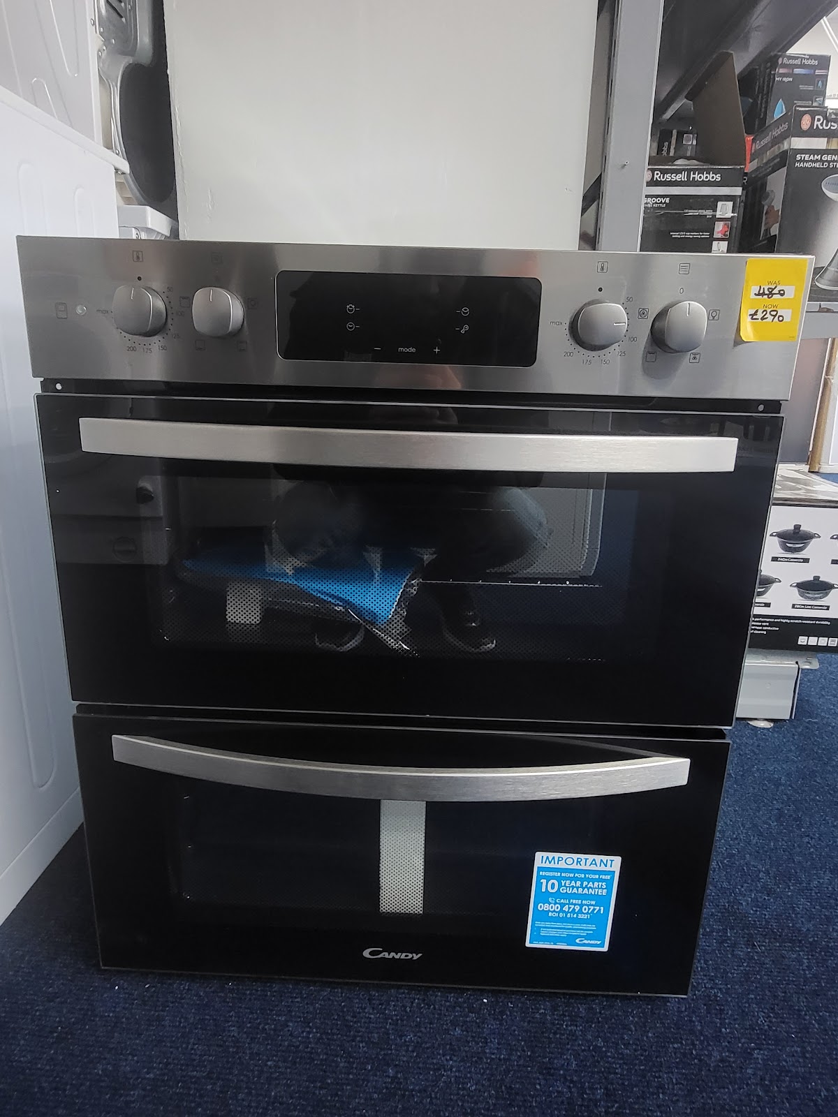 Washing machines on display at Preston Home Appliances